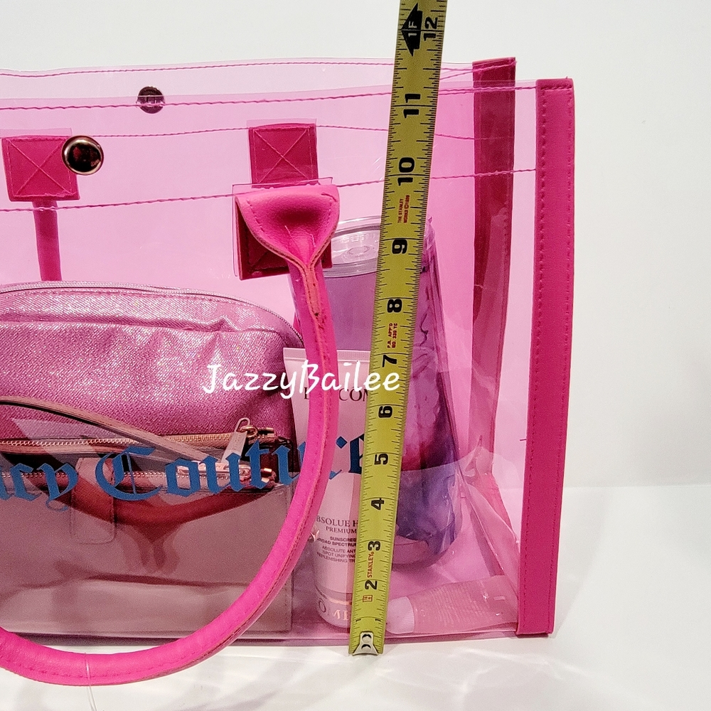 Juicy Couture Clear Pink Tote - Picture 2 of 6